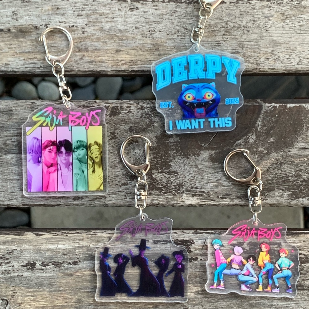 Saja Boys Bag Charm 12 Piece Set Kpop Theme Party Favors Demon Hunters